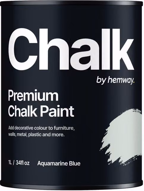 Hemway Opaque Chalk Paint in Matt Aquamarine Blue, 1 l