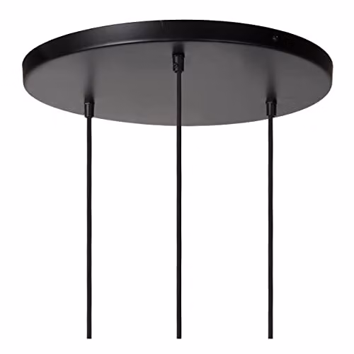 Lucide Yunkai Dimmable Adjustable Cluster Pendant Light in Brown Rattan and Paper, Diameter: 60 cm – 5
