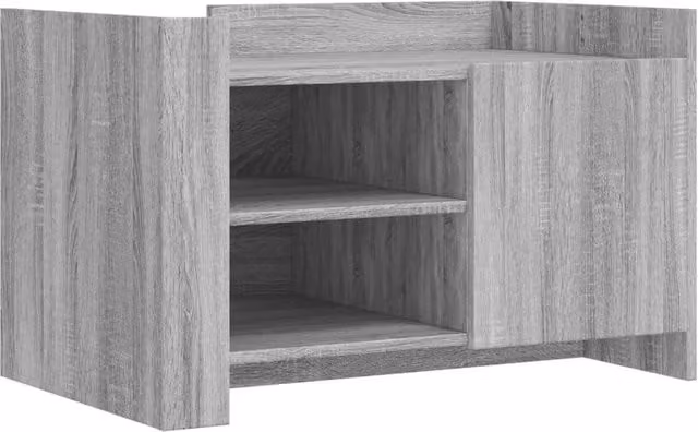 Berkfield Home Grey Sonoma Coffee Table in Engineered Wood W/D/H: 80 x 50 x 50 cm