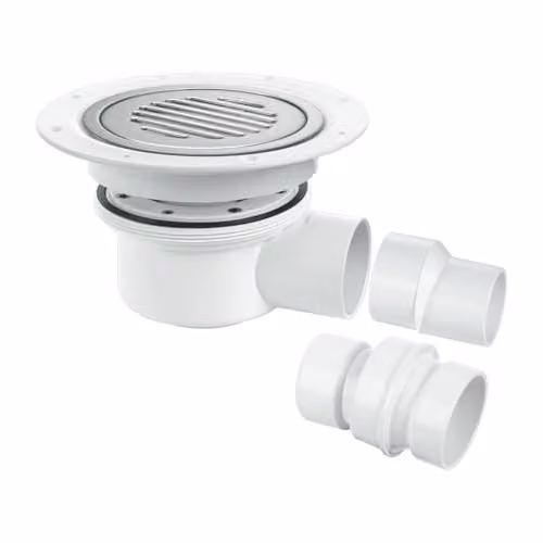 McAlpine Two-Piece Round 50mm Water Seal Gully in White