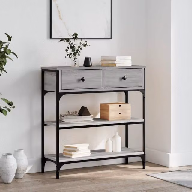Berkfield Home Grey Sonoma Console Table, W/D/H: 72.5 x 25 x 75 cm – 1