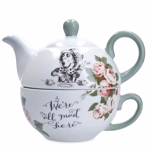 Mikasa Bone China Tea for One Teapot and Cup Set, White, 350ml