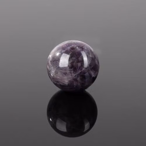 Myga Amethyst Healing Crystal Sphere in Purple for Yoga and Meditation – 4