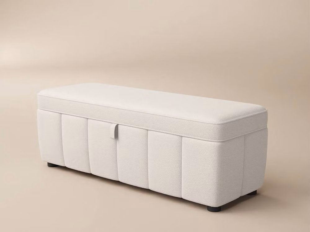 Solace+Co Emilie Upholstered Blanket Box in Cream – 3