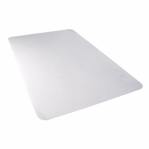 Floortex Ecotex BioPlus Rectangular Polycarbonate Chair Mat for Low Pile Carpets up to 12mm thick, Transparent, W: 115 cm