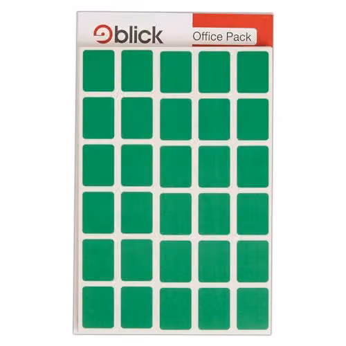 Blick Green Self Adhesive Rectangular Paper Labels, 19mm x 25mm, 960 Pack