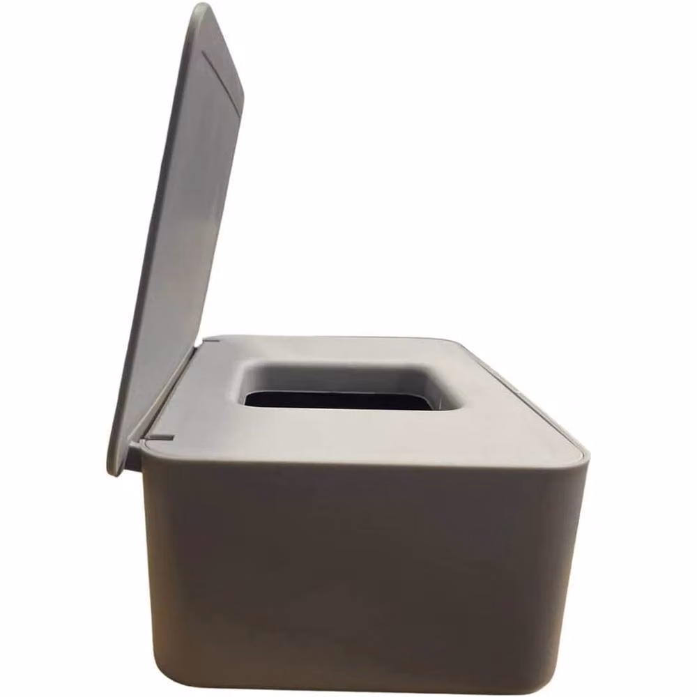 NESTLUNE Grey Large Capacity Wet Wipes Holder and Plastic Dispenser Box – 3