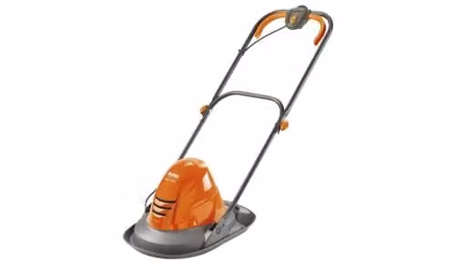 Flymo Turbo Lite 250 Corded Electric Hover Lawnmower in Orange and Grey