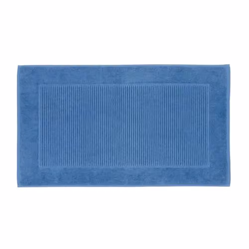 Christy Supreme Luxury 100% Cotton Terry Bath Mat, Blue