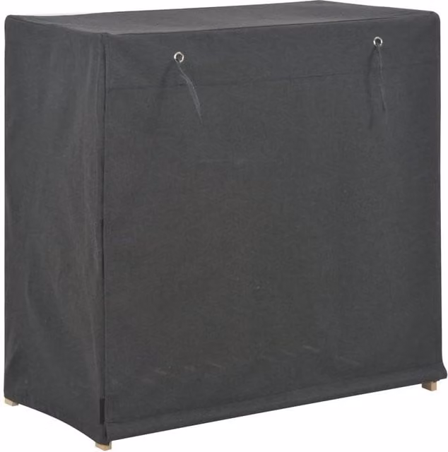 Berkfield Home Grey Fabric Shoe Cabinet with Integrated Seat, W: 79 cm, D: 40 cm, H: 80 cm – 1