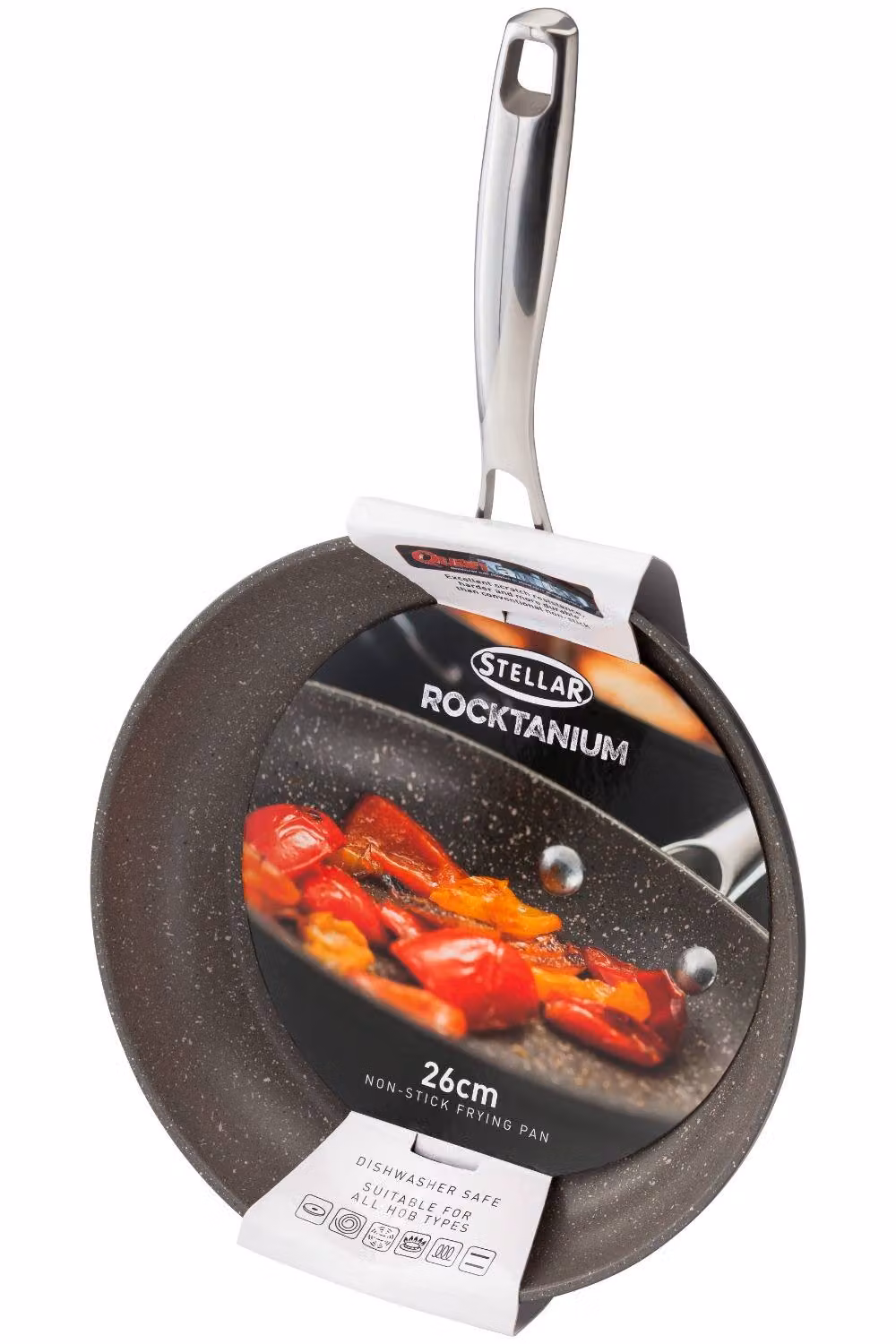 Stellar Rocktanium Non-Stick Frying Pan, 28 cm, Metallic Silver – 5