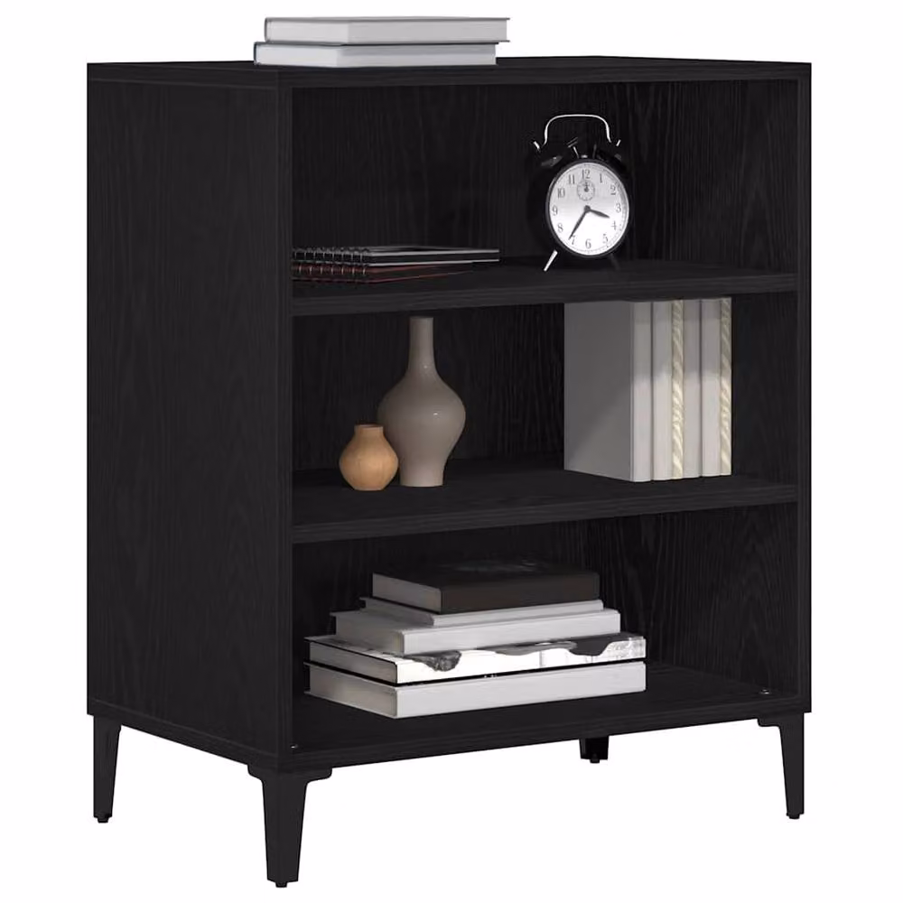 Berkfield Home Black Oak Sideboard, W/D/H: 57 x 35 x 70 cm – 2