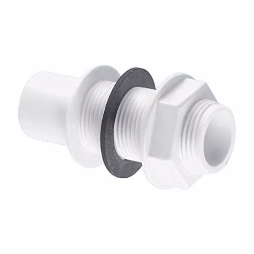 McAlpine Pushfit Straight Overflow Tank Connector R4, White
