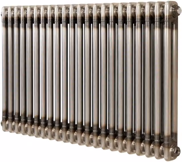 Monstershop Traditional 2 Column Steel Radiator in Silver, W: 60.0 cm, H: 101.0 cm