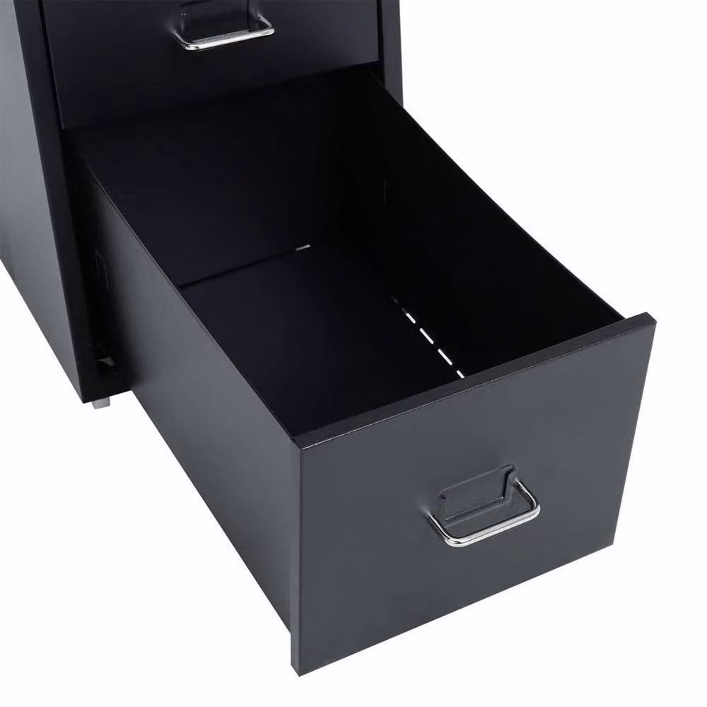 FLAVORA 8 Drawer Metal Filing Cabinet in Black – 5
