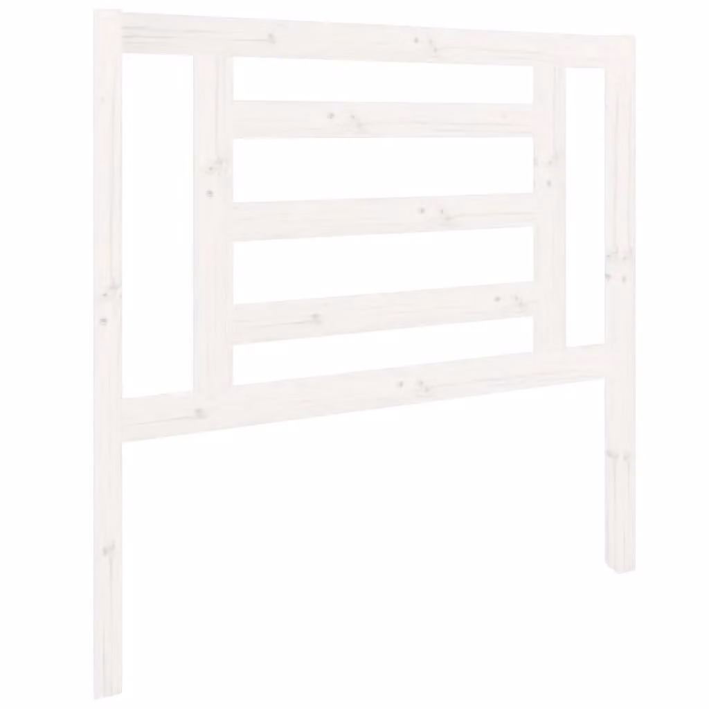 Berkfield Home White Solid Wood Pine Bed Headboard, W/D/H: 96 x 4 x 100 cm – 2