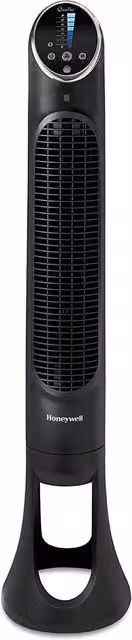 Honeywell Black Tower Fan with Sleep Mode, Oscillation, Timer and Remote Control