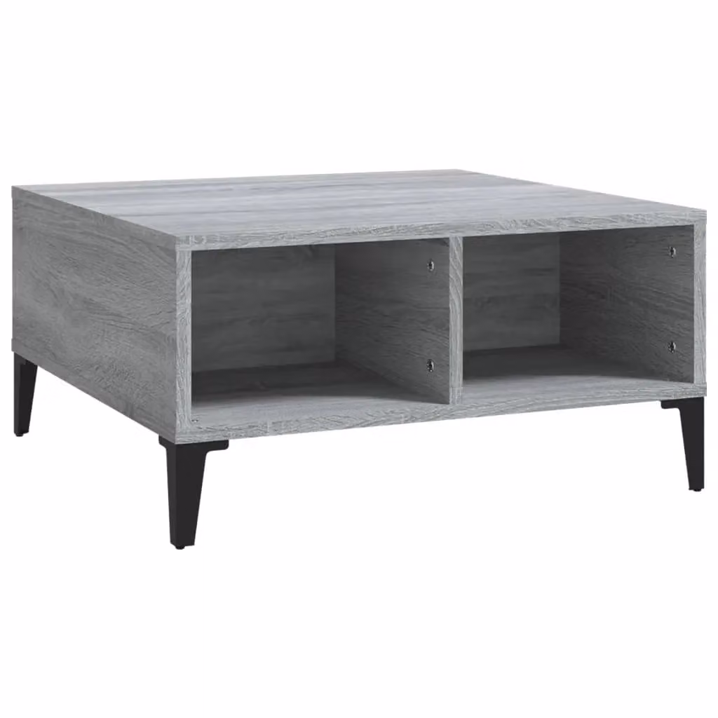 Berkfield Home Grey Sonoma Coffee Table, W/D/H: 60 x 60 x 30 cm – 2
