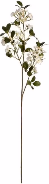 Hill Interiors Artificial Spring Orange Flower in White – 1