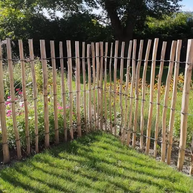 Access Garden Products Woven Chestnut Wood Mat in Brown, L: 5 m x H: 0.9 m – 1