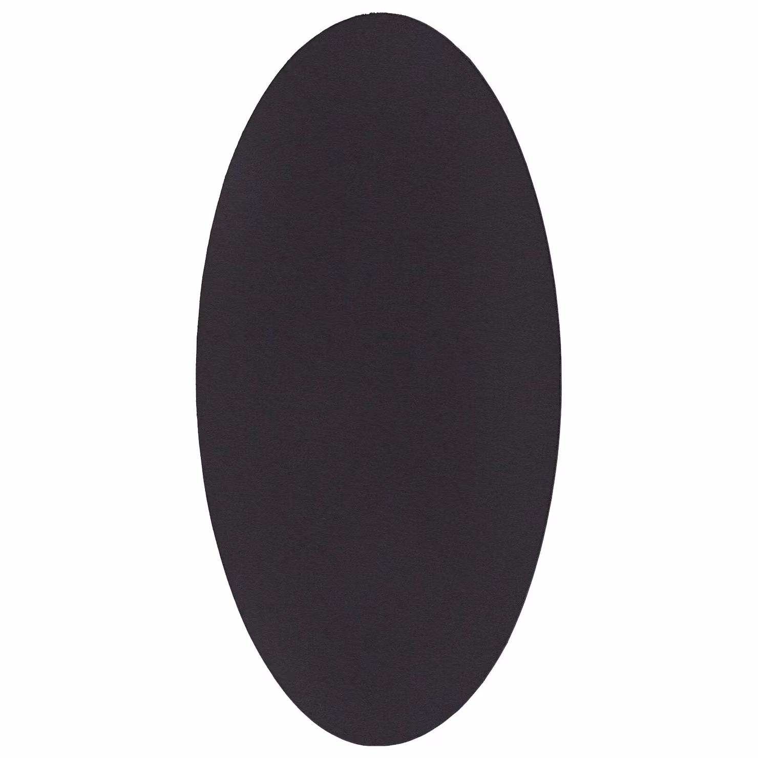 Berkfield Home Round Non-slip Polyester Area Rug in Black, W: 80 cm, D: 150 cm – 2