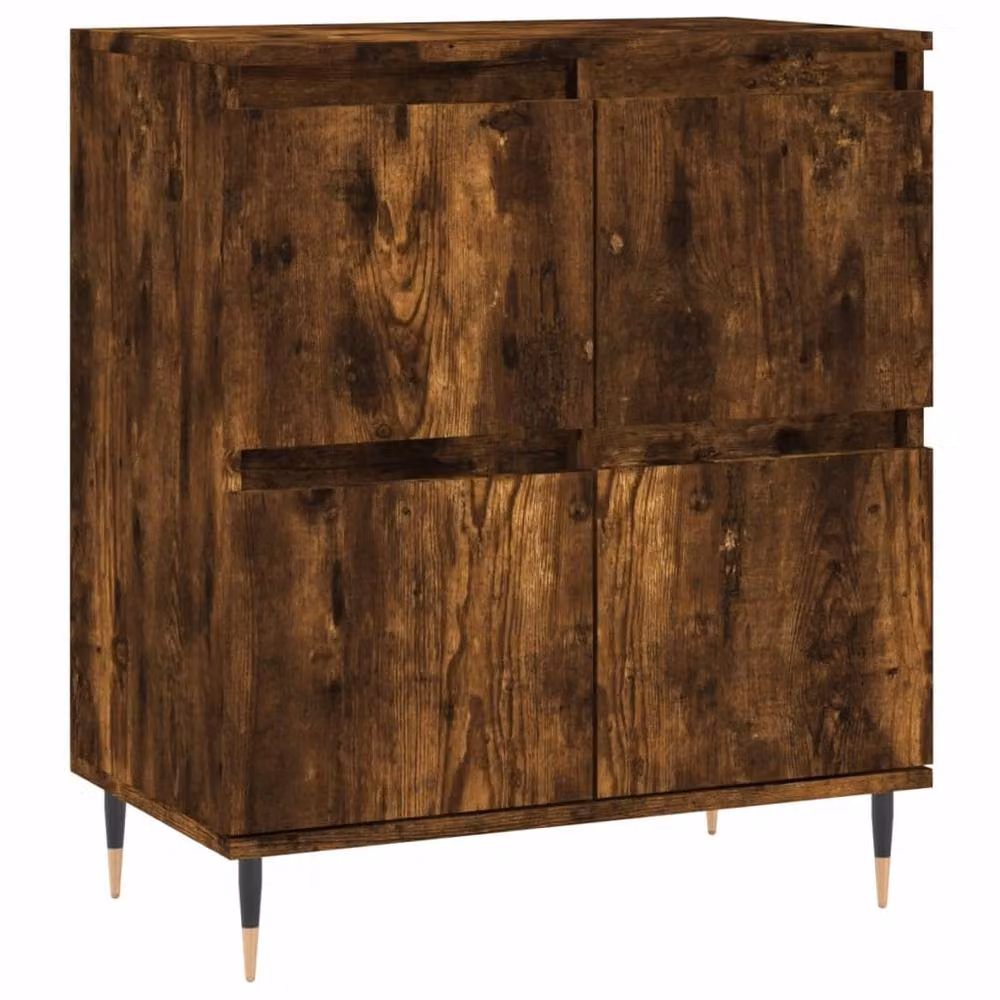 Berkfield Home 3-Piece Smoked Oak Sideboard Set in Brown, W/D/H: 180 x 35 x 70 cm – 4