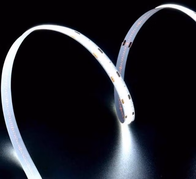 ENER-J 12V COB LED Strip Lights in White, 4000K Cool White, 300 LEDs/M, 10W/M, 1100lm/M, CRI 90-92, Cuttable, Diameter: 25 cm, Height: 19 cm – 1