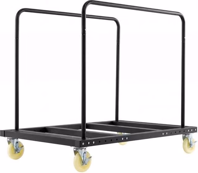 Havendro Folding Rolling Drywall Cart with 815kg Capacity in Black – 1