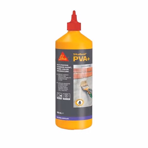 Sika SikaBond PVA+ Water Based General Purpose Adhesive, Primer and Sealer, 500ml, White – 1