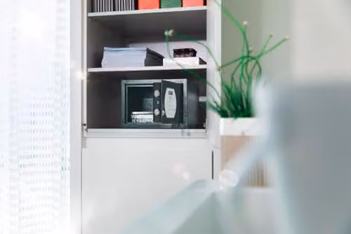 Burg-Wächter Pure-Safe PS 110 E Furniture Safe with Electronic Combination Lock, Anthracite, W/D/H: 28.0 x 18.0 x 20.0 cm – 2