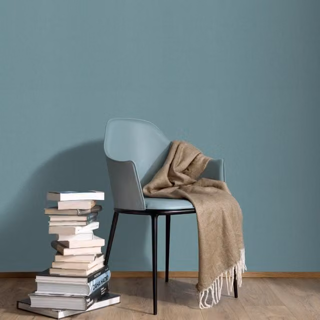 Erismann Elin Modern Plain Woven Wallpaper - Green