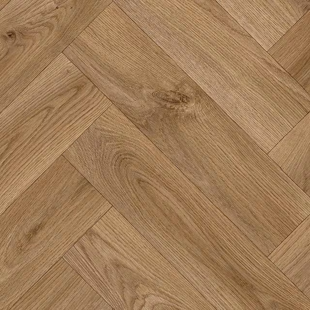 Vinyl Flooring UK Wood Effect Brown Cushion Backed Vinyl Flooring Sheet, W 300 x D 300 cm