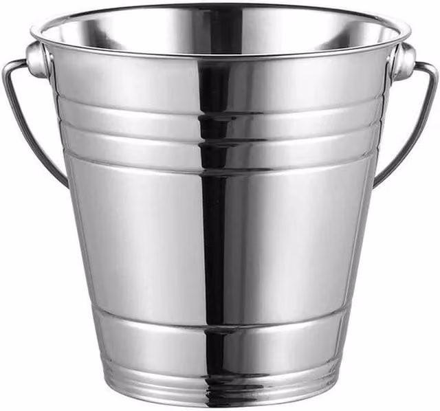 SPETLEK Stainless Steel Ice Bucket with Handle, Silver, 4 l – 1
