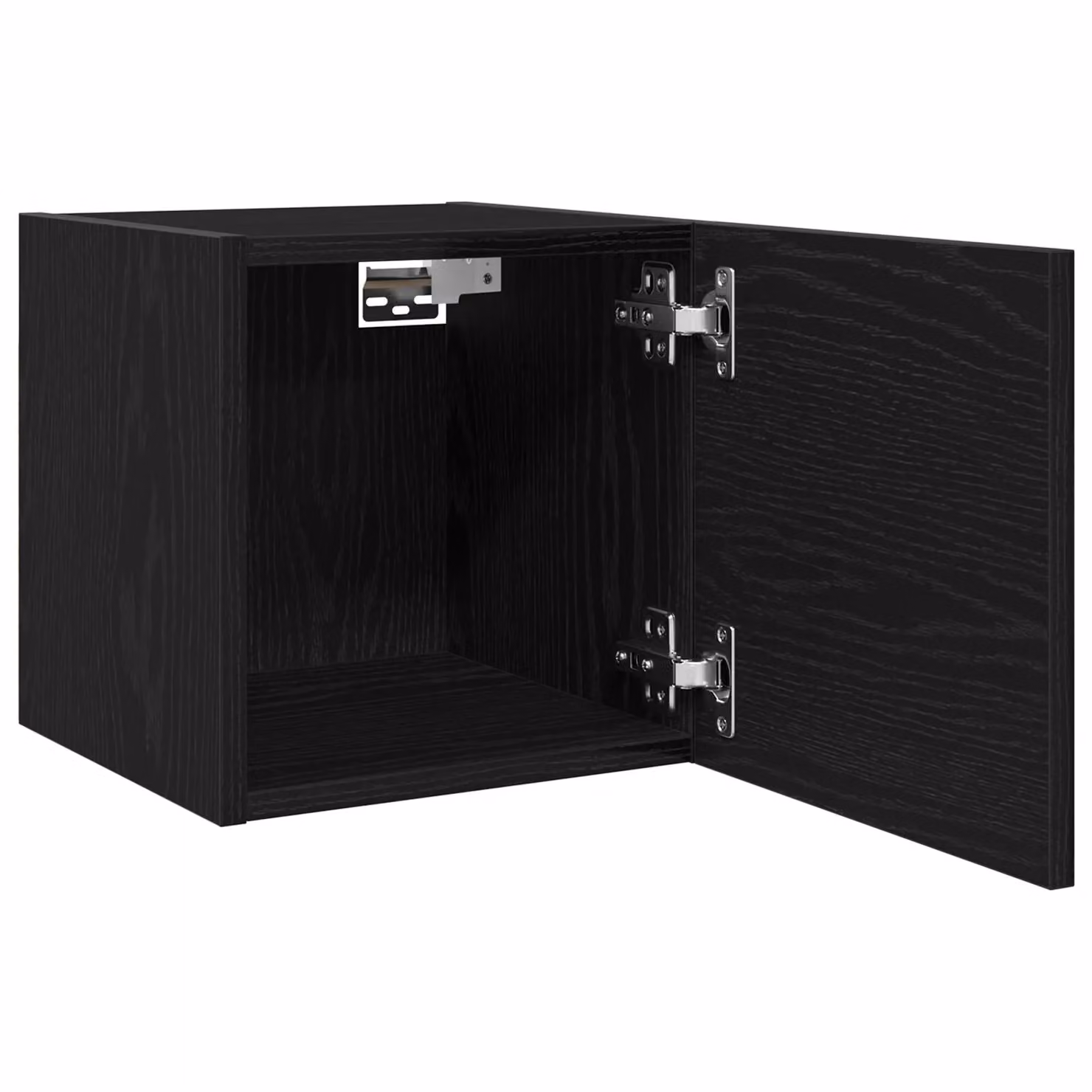Berkfield Home Wall Mounted TV Cabinet in Black Oak, W/D/H: 30.5 x 30 x 30 cm – 4