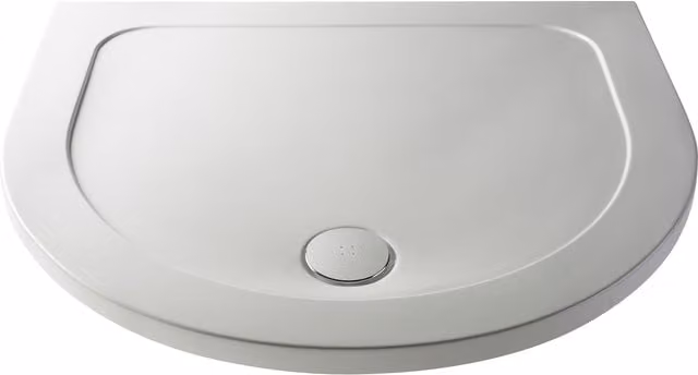 Balterley Premium D Shaped Shower Tray in White