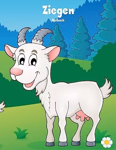 Createspace Ziegen-Malbuch 1: Volume 1 Multicolour Childrens Colouring Book