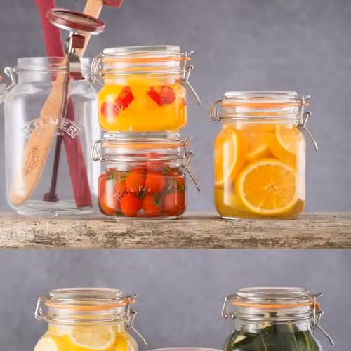 Kilner Square Clip Top Glass Jar, 1.5 l, Transparent – 4