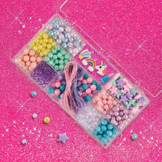 SES Multicolour Fantasy Unicorn Jewellery Threading Beads Set