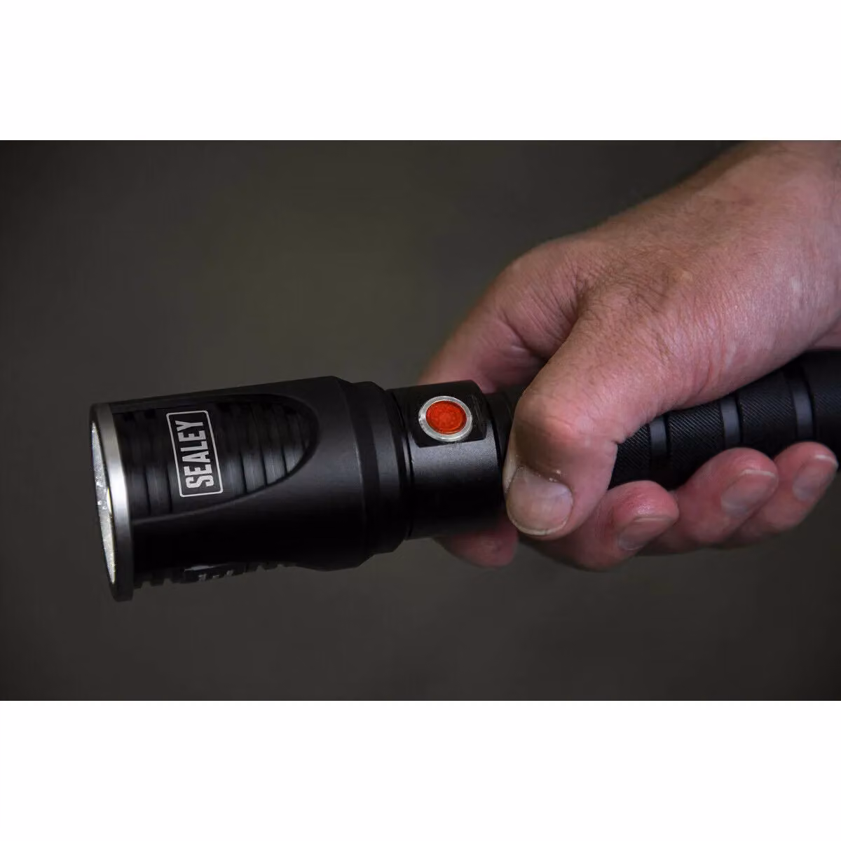 Loops Aluminium Rechargeable LED Torch with 20W Output and Adjustable Focus in Black and Multicolour – 3