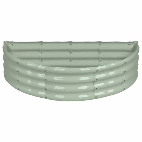 Harbour Housewares Galvanised Steel Raised Garden Bed in Green or Anthracite, W: 120 cm, D: 60 cm, H: 30 cm