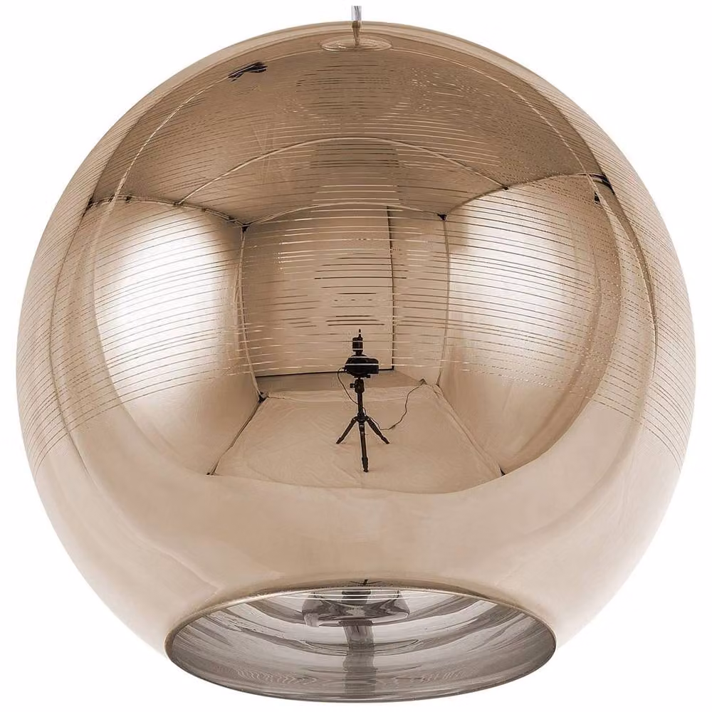 Wyld and Coco Gold Glass Globe Pendant Lamp – 2