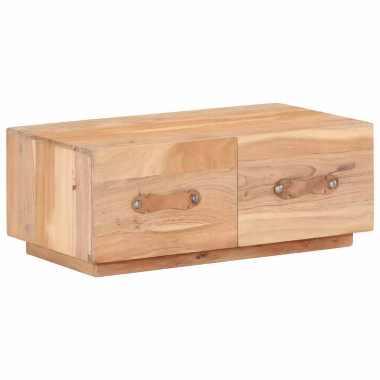 Berkfield Home Rustic Reclaimed Wood Coffee Table in Brown, W/D/H: 90 x 50 x 35 cm