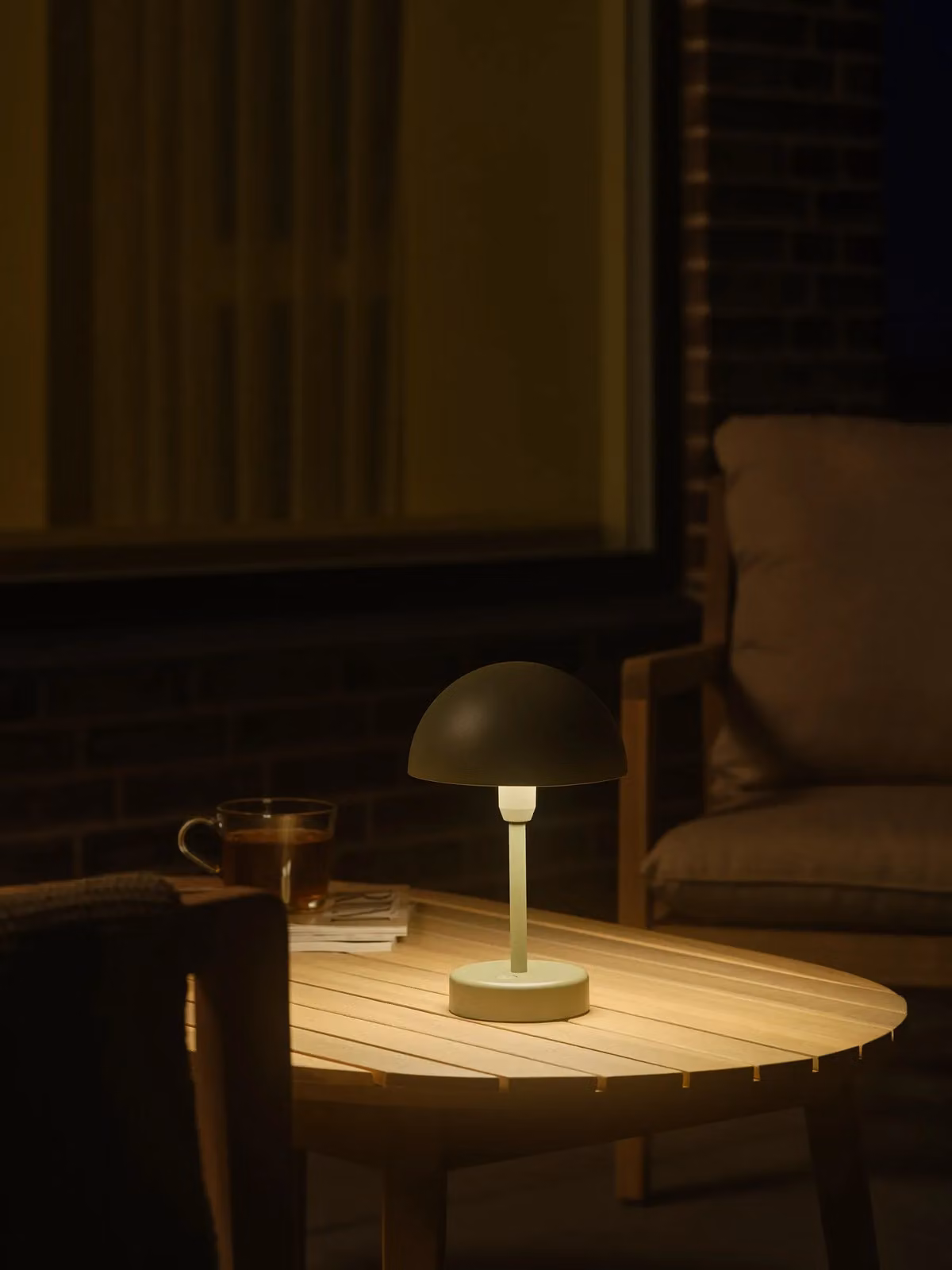 Nordlux Ellen Rechargeable LED Outdoor Portable Table Lamp, Green, IP44 – 3