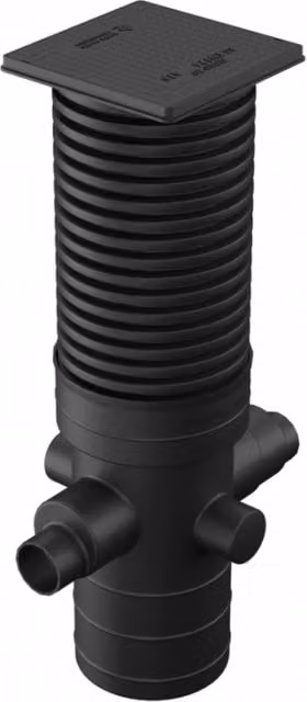 Turtle Enviro Catchpit Chamber Set for 110mm and 160mm Pipes, Diameter: 30 cm, Height: 156 cm