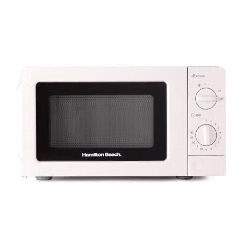 Hamilton Beach 20L Solo Countertop Microwave, 700W, White – 1