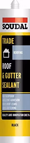 Soudal Black Roof and Gutter Sealant 300ml