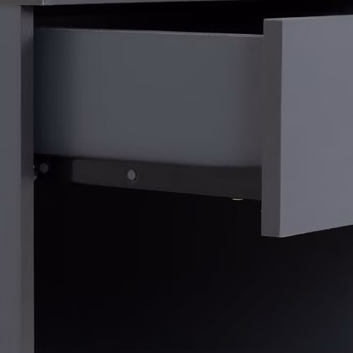 Seconique Dakota 1 Drawer Bedside Table in Dark Grey – 5