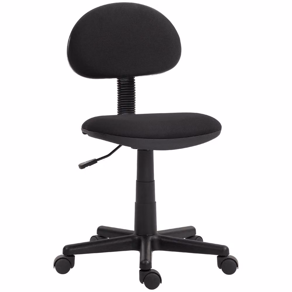 STILVORA Adjustable Black Fabric Task Chair with Headrest and Castors, W/D/H: 60.0 x 60.0 x 120.0 cm – 4