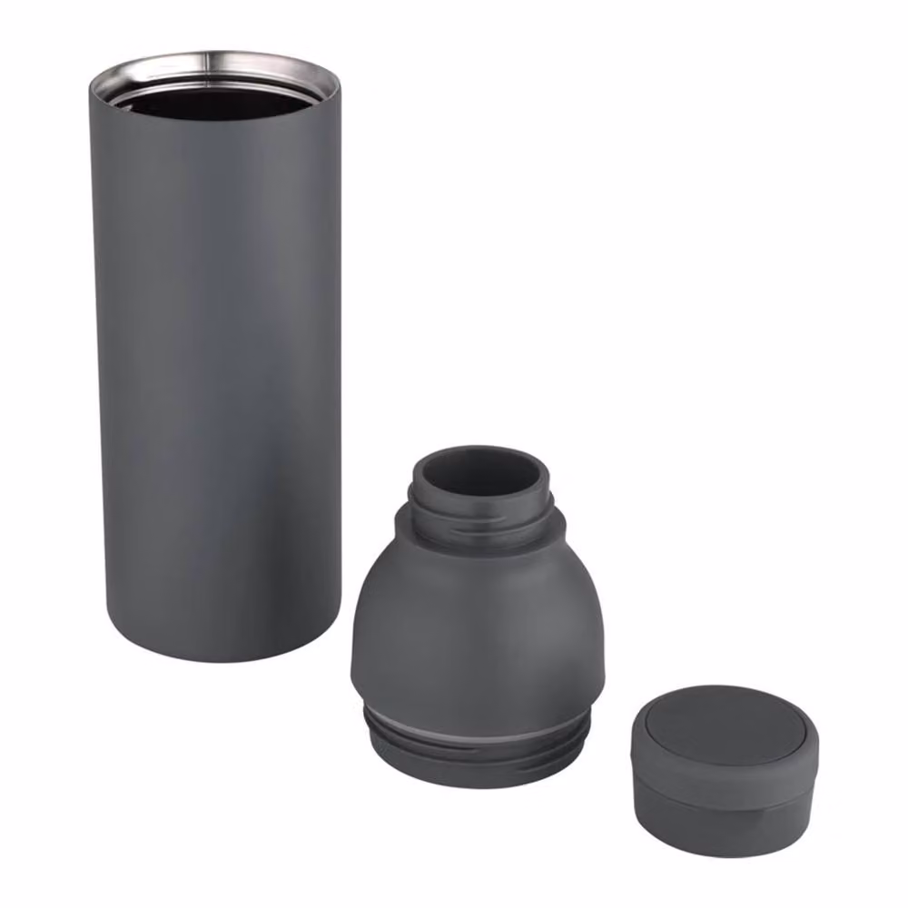 Floso Stainless Steel Double Wall Water Bottle, 650ml, Grey – 2