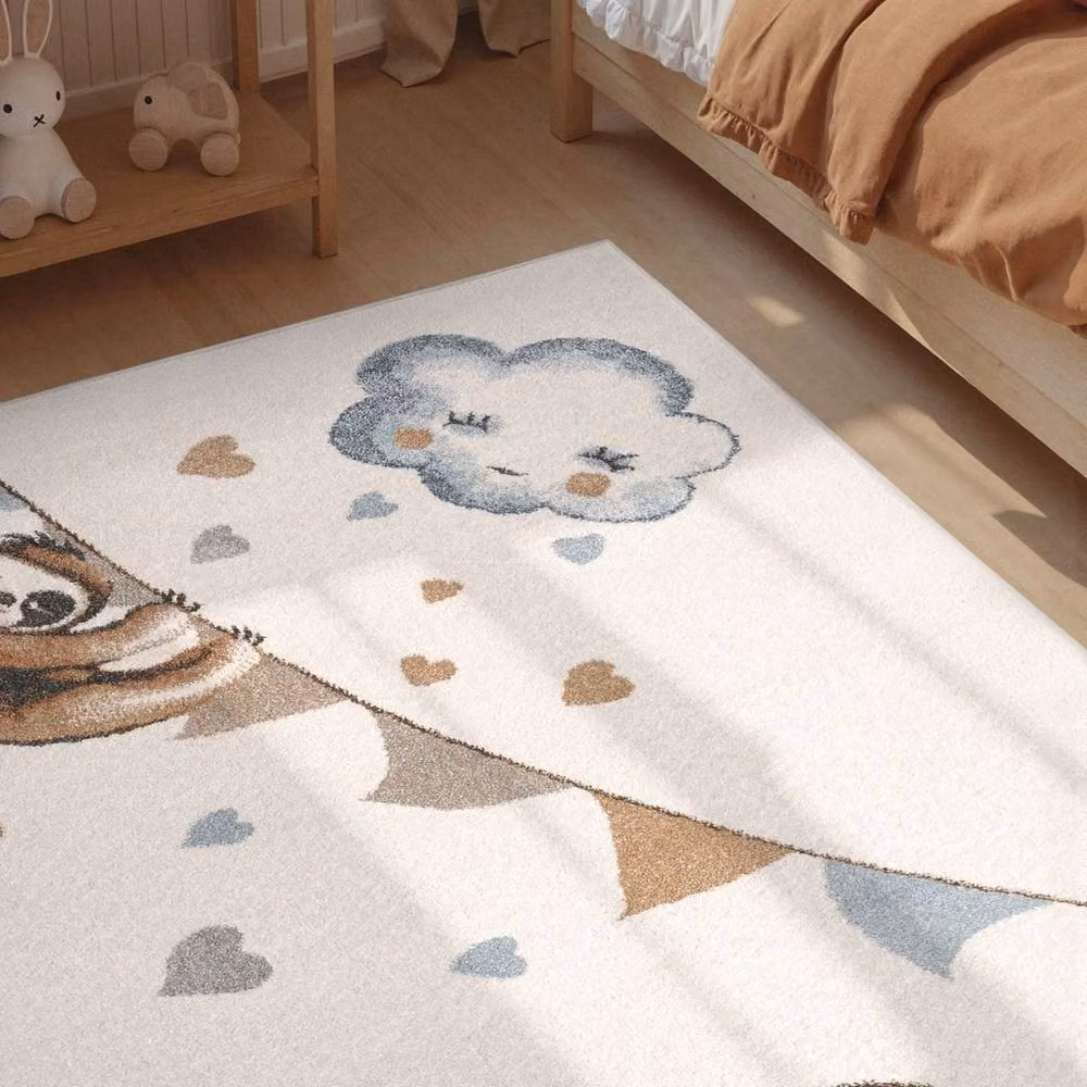 Villeroy & Boch Elephant Rainy Boho Kids Rug in Cream and Beige, W: 160 cm, L: 230 cm – 3